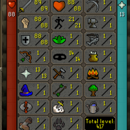 TheDang | Melee main | No email set | 89 att, 88 Str, 88 def, 88 hp | 417 levels | Best melee starter | Z1215 0